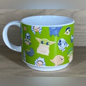 Gallerie Star Wars Green Baby Yoda Mandolorian Coffee Mug